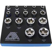 5-Point EPR Torx Socket Set, 16 Pieces, 1/4"/3/8"/1/2" Drive Size EastCoast Offshore Supplies