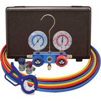 Dual Manifold Gauge Set with Manual Couplers & 3-in-1 Side Mount Can Tap Valve EastCoast Offshore Supplies