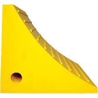 Wheel Chock, Polyurethane, Yellow, 15-1/4" W x 12-1/8" D x 10-3/4" H EastCoast Offshore Supplies