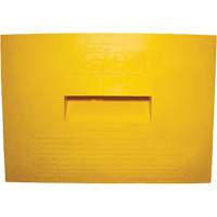 Wheel Chock, Polyurethane, Yellow, 15-1/4" W x 12-1/8" D x 10-3/4" H EastCoast Offshore Supplies
