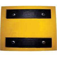 Wheel Chock, Polyurethane, Yellow, 15-1/4" W x 12-1/8" D x 10-3/4" H EastCoast Offshore Supplies