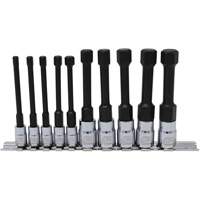 Metric Hex Socket Bit Set with Reduced Shank, 10 Pieces, 1/4"/3/8" Drive Size EastCoast Offshore Supplies