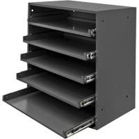 Compartment Box Cabinet, Steel, 5 Slots, 20-1/2" W x 12-1/2" D x 21" H, Grey EastCoast Offshore Supplies