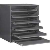 Compartment Box Cabinet, Steel, 6 Slots, 20-5/16" W x 15-15/16" D x 21-7/8" H, Grey EastCoast Offshore Supplies