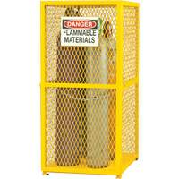 Armoire de rangement pour bouteilles &agrave; gaz, nbre de bouteilles: 9, 30" , 30" , 71-3/4" , Jaune EastCoast Offshore Supplies