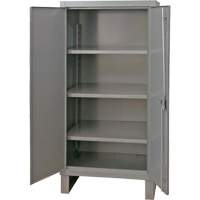 Armoire tr&egrave;s robuste, Acier, 3 Tablettes, 66" h x 36" la x 24" P, Gris EastCoast Offshore Supplies