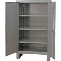 Armoire tr&egrave;s robuste, Acier, 3 Tablettes, 66" h x 48" la x 24" P, Gris EastCoast Offshore Supplies