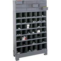 Unit&eacute; de stockage modulaire pour petites pi&egrave;ces, Acier, 18 tiroirs, 33-3/4" x 12-1/4" x 58-5/8", Gris EastCoast Offshore Supplies