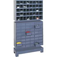Unit&eacute; de stockage modulaire pour petites pi&egrave;ces, Acier, 48 tiroirs, 33-3/4" x 12-1/4" x 58-3/8", Gris EastCoast Offshore Supplies