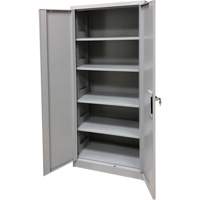 Storage Cabinet, Steel, 4 Shelves, 66" H x 30" W x 15" D, Grey EastCoast Offshore Supplies