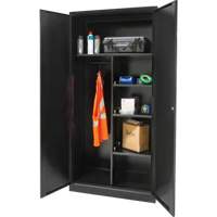 Combination Storage Cabinet, 36" W x 18" D x 72" H, Black EastCoast Offshore Supplies