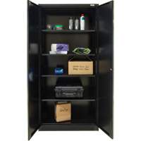 Armoire de rangement Hi-Boy, Acier, 4 Tablettes, 72" h x 36" la x 18" P, Noir EastCoast Offshore Supplies