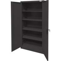 Armoire d'entreposage, Acier, 4 Tablettes, 78" h x 36" la x 24" P, Noir EastCoast Offshore Supplies