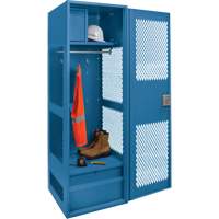 Casier pour &eacute;quipement avec porte, Acier, 24" la x 18" p x 72" h, Bleu fonc&eacute; EastCoast Offshore Supplies