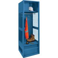 Casier pour &eacute;quipement, Acier, 24" la x 18" p x 72" h, Bleu fonc&eacute; EastCoast Offshore Supplies