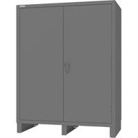 Armoire avec portes encastr&eacute;es, Acier, 4 Tablettes, 78" h x 60" la x 30" P, Gris EastCoast Offshore Supplies