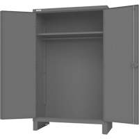 Armoire avec barre de suspension et portes encastr&eacute;es standards, Acier, 78" h x 48" la x 24" P, Gris EastCoast Offshore Supplies