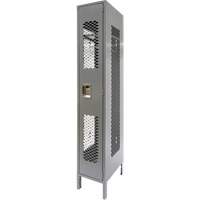 Vented Lockers, 12" x 18" x 78", Steel, Grey, Knocked Down, Perforated EastCoast Offshore Supplies