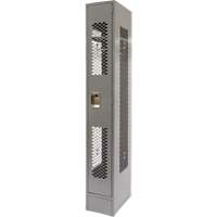 Vented Lockers, 12" x 18" x 78", Steel, Grey, Knocked Down, Perforated EastCoast Offshore Supplies