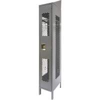 Vented Lockers, 12" x 18" x 88", Steel, Grey, Knocked Down, Perforated EastCoast Offshore Supplies