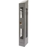 Vented Lockers, 12" x 18" x 88", Steel, Grey, Knocked Down, Perforated EastCoast Offshore Supplies