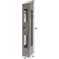 Vented Lockers, 12" x 18" x 88", Steel, Grey, Knocked Down, Perforated EastCoast Offshore Supplies