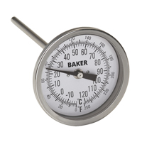 Bi-Metal Thermometers, Contact, Analogue, 0-250°F (-20-120°C) EastCoast Offshore Supplies