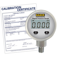 B5000 Series Pressure Gauge with ISO Certificate, 2-1/2" , 0 - 103.4 kPa/0 - 15 psi/0 - 416 in. w.c., Bottom Mount, Digital EastCoast Offshore Supplies