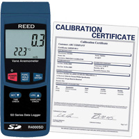 Thermo-an&eacute;mom&egrave;tre avec certificat ISO, Enregistrement des donn&eacute;es, Gamme de v&eacute;locit&eacute; d'air de 0,4 - 30 m/sec EastCoast Offshore Supplies