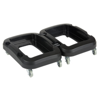 Recycling & Waste Receptacle Dolly, Polypropylene, Black, Fits: 17-1/4" x 12-1/2" EastCoast Offshore Supplies