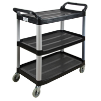 Utility Cart, 3 Tiers, 19-3/4" x 37-1/2" x 40-1/4", 250 lbs. Capacity EastCoast Offshore Supplies