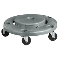 Waste Container Dolly, Polyethylene, Grey, Fits: 24" Dia. EastCoast Offshore Supplies