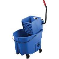 WaveBrake&reg; Mop Bucket & Wringer Combo Pack, Side Press, 8.75 US Gal.(35 Quart), Blue EastCoast Offshore Supplies
