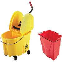 WaveBrake&reg; Mop Bucket & Wringer Combo Pack, Down Press, 8.75 US Gal.(35 Quart), Yellow EastCoast Offshore Supplies