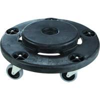 Brute&reg; Quiet Dolly, Polyethylene, Black, Fits: 26-1/2" Dia. EastCoast Offshore Supplies