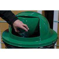 Drum Waste Disposal Top, Dome Lid, Metal, Fits Container Size: 23-1/2" Dia. EastCoast Offshore Supplies
