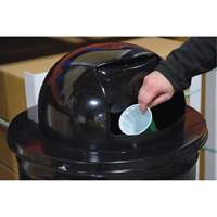 Drum Waste Disposal Top, Dome Lid, Metal, Fits Container Size: 23-1/2" Dia. EastCoast Offshore Supplies