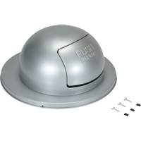 Drum Waste Disposal Top, Dome Lid, Metal, Fits Container Size: 23-1/2" Dia. EastCoast Offshore Supplies