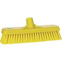 Deck & Wall Scrub Brush, Stiff Bristles, 12", Polyester, Yellow EastCoast Offshore Supplies