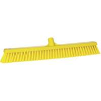 Combo Bristle Push Broom, Coarse/Fine Bristles, 24", Polyester, Yellow EastCoast Offshore Supplies