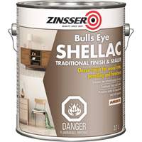 Zinsser&reg; Bulls Eye&reg; Shellac Sealer, Amber, 3.7 L EastCoast Offshore Supplies