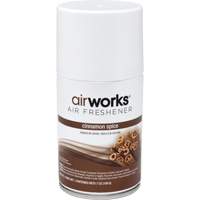 AirWorks&reg; Metered Air Fresheners, Cinnamon Spice, Aerosol Can EastCoast Offshore Supplies