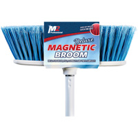 Flat Magnetic Indoor Broom with Handle, 48" Long EastCoast Offshore Supplies