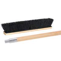 Push Broom with Metal-Threaded Handle, 24", Medium, Tampico Bristles EastCoast Offshore Supplies