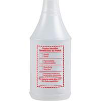 Round Spray Bottle with WHMIS Label, 24 oz. EastCoast Offshore Supplies