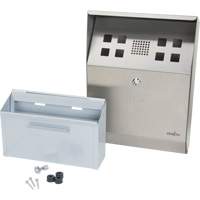 Smoking Receptacle, Wall-Mount, Stainless Steel, 1.6 Litres Capacity, 13-4/5" Height EastCoast Offshore Supplies
