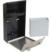 Cendrier, Montage mural, Acier inoxydable, Capacit&eacute; 1 Litre, Hauteur 11-4/5" EastCoast Offshore Supplies