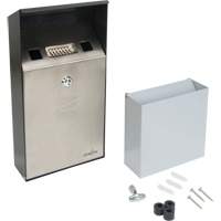 Cendrier, Montage mural, Acier inoxydable, Capacit&eacute; 1 Litre, Hauteur 11-4/5" EastCoast Offshore Supplies