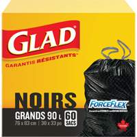 90L Garbage Bags, Regular, 30" W x 33" L, Black EastCoast Offshore Supplies
