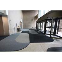 Supreme Knob Entrance Matting, Wiper/Scraper, 3-1/2' x 6' x 7/16", Charcoal EastCoast Offshore Supplies